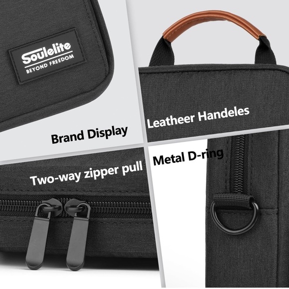 (1894) 9-11 Inch Tablet Sleeve Bag Laptop Bag Black - Picture 3 of 7